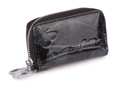 Zestaw prezentowy Etui na klucze czarne motylki + Portfel damski czarny motylki - obrazek 10