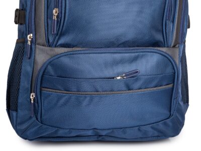 Duży 2-komorowy plecak szkolny / sportowy / do pracy w kolorze granatowym - obrazek 6