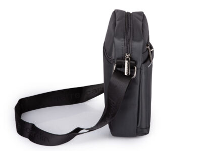 Szara torba męska na ramię Pierre Cardin - średnia  i wygodna na co dzień - obrazek 3