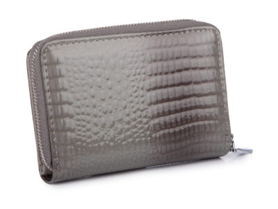 Zestaw prezentowy Etui na klucze szare + Portfel damski szary - obrazek 2