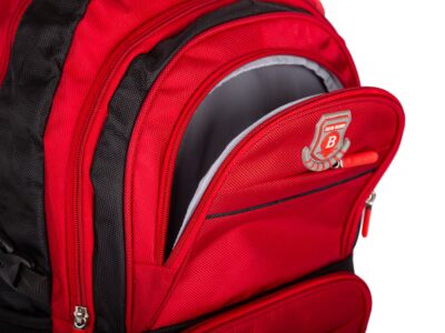 Duży 2-komorowy plecak szkolny / sportowy / do pracy w kolorze czerwonym - obrazek 8