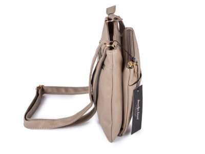 Elegancka mała beżowa torebka damska na ramię Jennifer Jones - obrazek 4