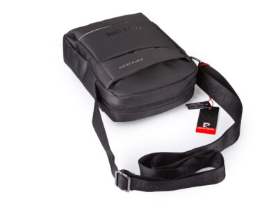 Popielata torba męska na ramię Pierre Cardin listonoszka miejska - obrazek 5