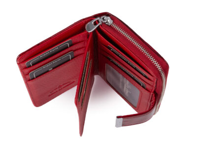 Zestaw prezentowy Etui na kluczeczerwone motylki + Portfel damski czerwone motylki - obrazek 6