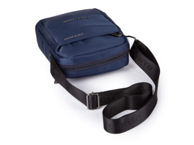 Niebieska torba męska na ramię Pierre Cardin listonoszka miejska - obrazek 5