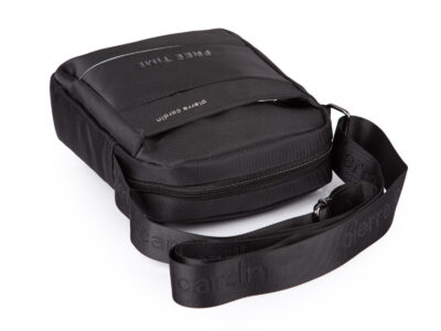 Czarna torba męska na ramię Pierre Cardin listonoszka miejska - obrazek 2