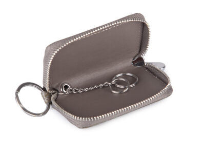 Zestaw prezentowy Etui na klucze szare + Portfel damski szary - obrazek 9