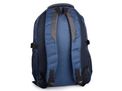 Duży 2-komorowy plecak szkolny / sportowy / do pracy w kolorze granatowym - obrazek 3