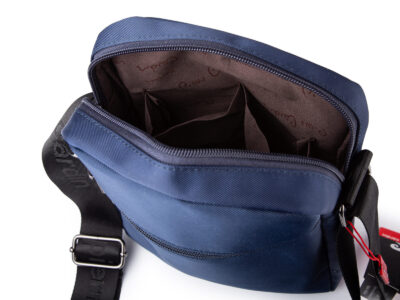 Niebieska torba męska na ramię Pierre Cardin listonoszka miejska - obrazek 8