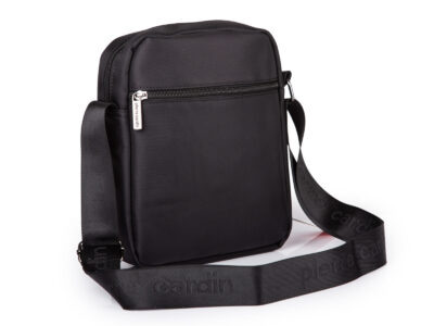 Czarna torba męska na ramię Pierre Cardin - średnia i wygodna na co dzień - obrazek 4