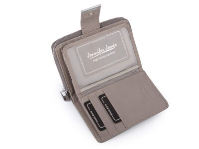 Zestaw prezentowy Etui na klucze szare + Portfel damski szary - obrazek 4