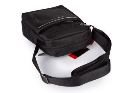 Czarna torba męska na ramię Pierre Cardin - średnia i wygodna na co dzień - obrazek 5