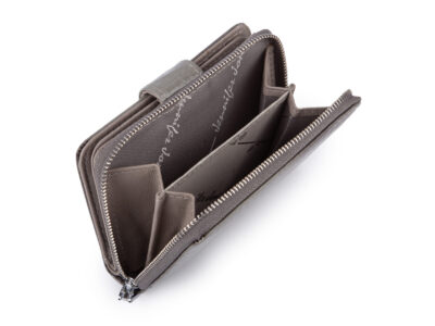 Zestaw prezentowy Etui na klucze szare + Portfel damski szary - obrazek 7