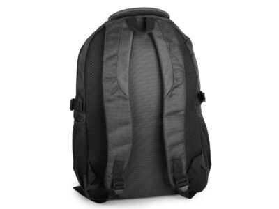 Duży 2-komorowy plecak szkolny / sportowy / do pracy w kolorze czarnym - obrazek 4