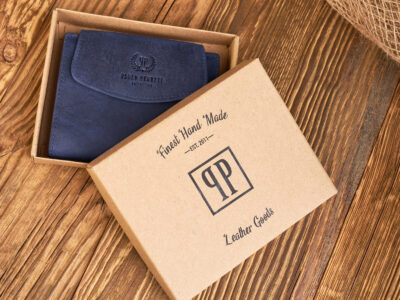 Portfel damski średni ze skóry naturalnej vintage RFID granatowy Paolo Peruzzi - obrazek 10