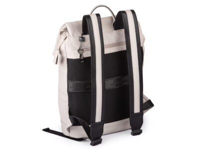 Elegancki beżowy plecak damski miejski / do pracy A4 na laptopa 15.6" - obrazek 3