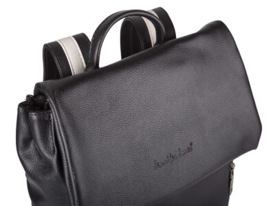 Elegancki czarny plecak damski miejski / do pracy A4 na laptopa 15.6" - obrazek 4