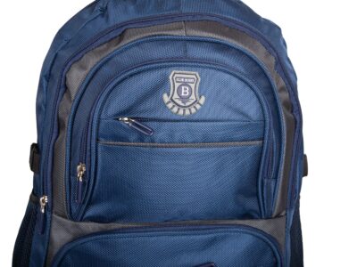 Duży 2-komorowy plecak szkolny / sportowy / do pracy w kolorze granatowym - obrazek 7