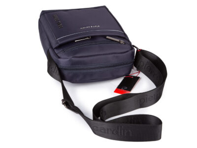 Granatowa torba męska na ramię Pierre Cardin - średnia  i wygodna na co dzień - obrazek 2