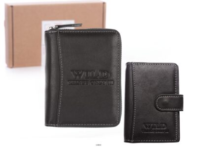 Zestaw prezentowy Wizytownik czarny + Portfel męski czarny - obrazek 1