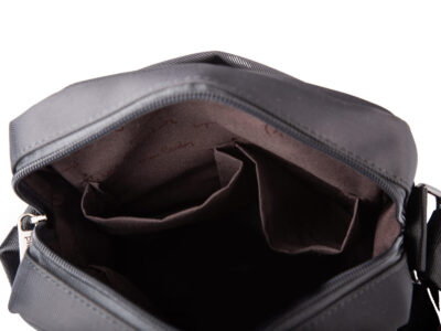 Popielata torba męska na ramię Pierre Cardin listonoszka miejska - obrazek 8