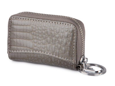 Zestaw prezentowy Etui na klucze szare + Portfel damski szary - obrazek 10