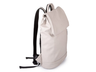 Elegancki beżowy plecak damski miejski / do pracy A4 na laptopa 15.6" - obrazek 2