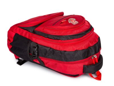 Duży 2-komorowy plecak szkolny / sportowy / do pracy w kolorze czerwonym - obrazek 7