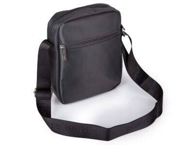 Szara torba męska na ramię Pierre Cardin - średnia  i wygodna na co dzień - obrazek 4