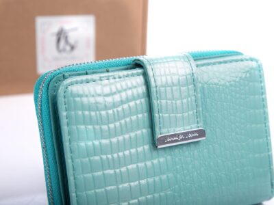 Zestaw prezentowy Wizytownik turkusowy + Portfel damski turkusowy - obrazek 2
