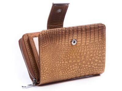 Zestaw prezentowy Wizytownik złoty + Portfel damski złoty - obrazek 3