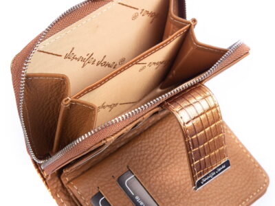 Zestaw prezentowy Wizytownik złoty + Portfel damski złoty - obrazek 5