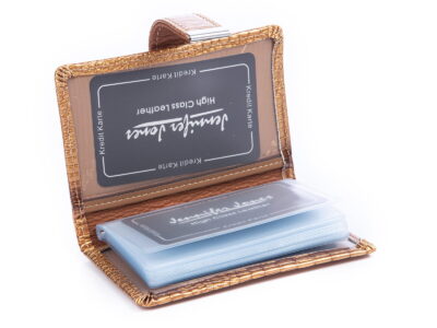 Zestaw prezentowy Wizytownik złoty + Portfel damski złoty - obrazek 8