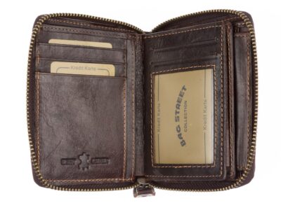 Zestaw prezentowy Wizytownik ciemno brązowy + Portfel męski ciemno brązowy z.p. - obrazek 3