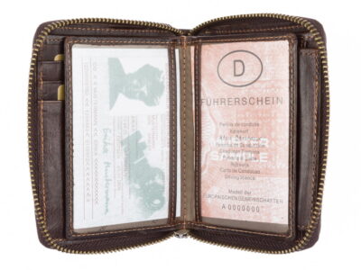 Zestaw prezentowy Wizytownik ciemno brązowy + Portfel męski ciemno brązowy z.p. - obrazek 4