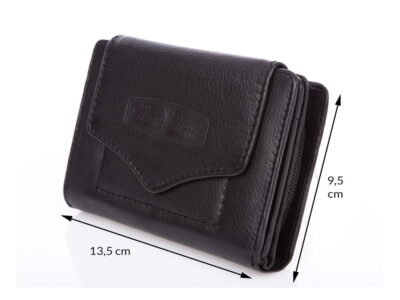 Zestaw prezentowy Etui na klucze czarne+ Portfel damski czarny - obrazek 7