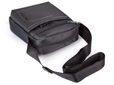 Szara torba męska na ramię Pierre Cardin - średnia  i wygodna na co dzień - obrazek 6