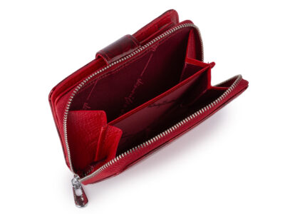 Zestaw prezentowy Etui na kluczeczerwone motylki + Portfel damski czerwone motylki - obrazek 8