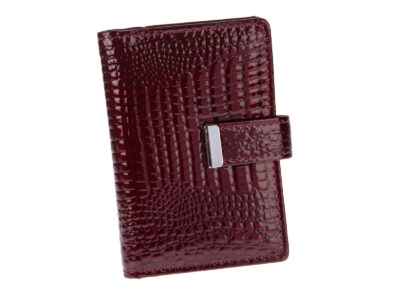 Zestaw prezentowy wizytownik burgund + Portfel damski burgund - obrazek 8