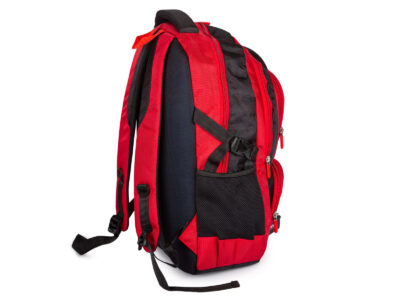 Duży 2-komorowy plecak szkolny / sportowy / do pracy w kolorze czerwonym - obrazek 2