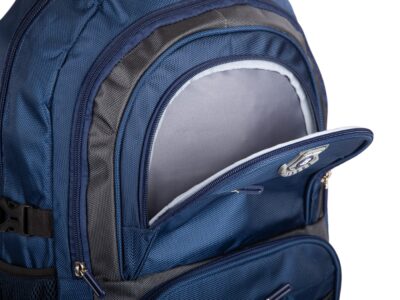 Duży 2-komorowy plecak szkolny / sportowy / do pracy w kolorze granatowym - obrazek 9