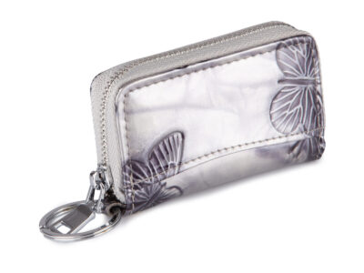 Zestaw prezentowy Etui na klucze srebrne motylki + Portfel damski srebrny motylki - obrazek 11