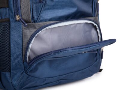 Duży 2-komorowy plecak szkolny / sportowy / do pracy w kolorze granatowym - obrazek 10