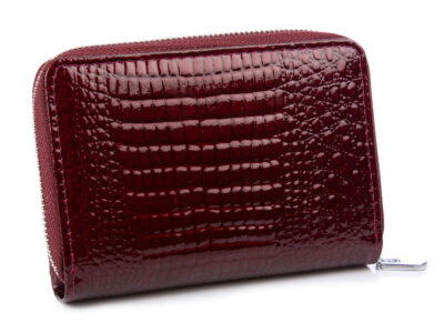 Zestaw prezentowy wizytownik burgund + Portfel damski burgund - obrazek 2