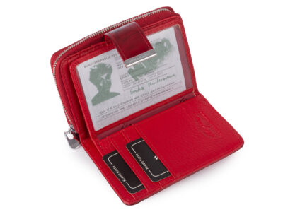 Zestaw prezentowy Etui na kluczeczerwone motylki + Portfel damski czerwone motylki - obrazek 4