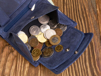 Portfel damski średni ze skóry naturalnej vintage RFID granatowy Paolo Peruzzi - obrazek 8