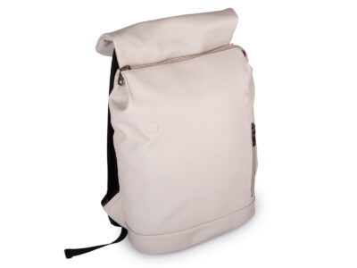 Elegancki beżowy plecak damski miejski / do pracy A4 na laptopa 15.6" - obrazek 4