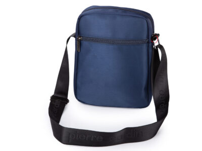 Niebieska torba męska na ramię Pierre Cardin listonoszka miejska - obrazek 3