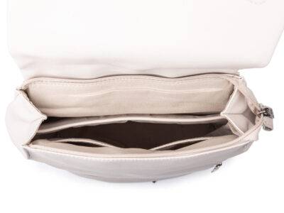 Elegancki beżowy plecak damski miejski / do pracy A4 na laptopa 15.6" - obrazek 8