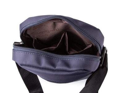 Granatowa torba męska na ramię Pierre Cardin - średnia  i wygodna na co dzień - obrazek 8